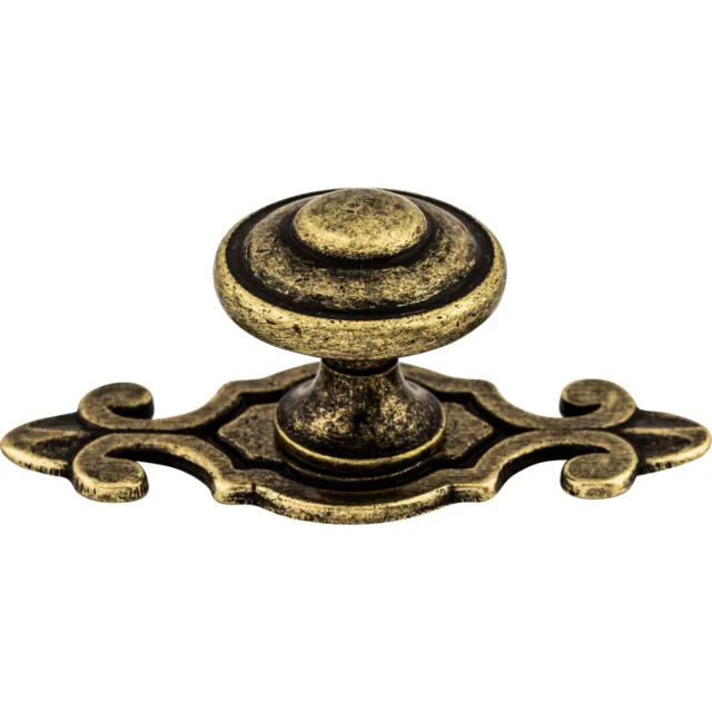 Top Knobs Cabinet Canterbury Knob 1 1/4 Inch w/Backplate German Bronze