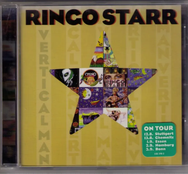 CD Ringo Starr Beatles VERTICAL MAN Mercury 1998 Germany - n.mint - Aufkleber