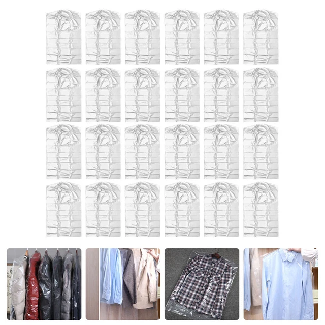 30 PIEZAS Ropa para niños Bolsas de limpieza en seco Ropa Cubiertas de polvo Bolsas colgantes