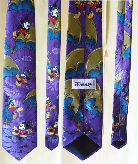 Cravatta volo Disney Topolino lancio atterraggio tie landing fligh Mickey Mouse Cravatta volo Disney Topolino lancio atterraggio tie landing fligh Mickey Mouse