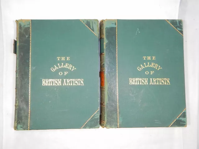 The Gallery of British Artists 2 Volumes John Sherer Mid 19th Century Books