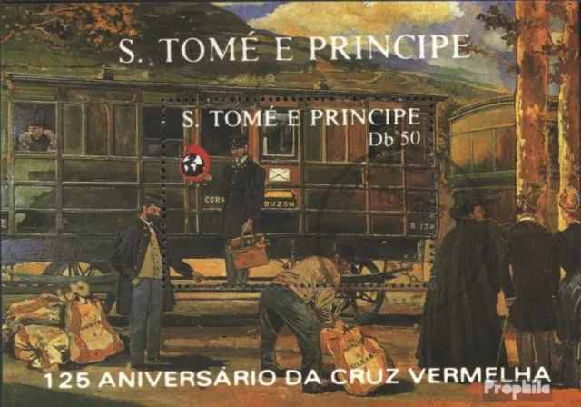 Sao Tome e Principe Block183 (kompl.Ausg.) gestempelt 1988 125 Jahre Intern. Rot