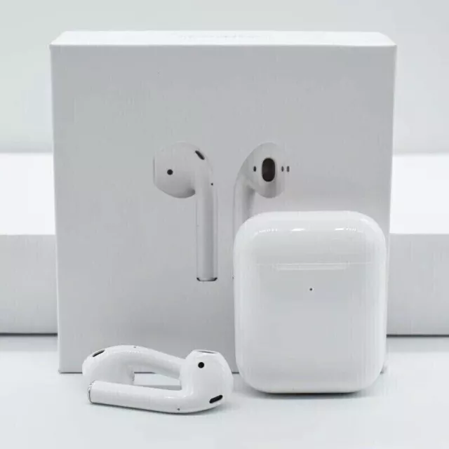 Apple AirPods 2nd Generation With Earphone Earbuds &amp; Wireless Charging Box