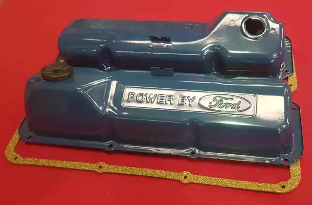 Ford Falcon Xw Xy Xa Gt Gs Power By Ford Rocker Valve Covers Pair Cleveland 351