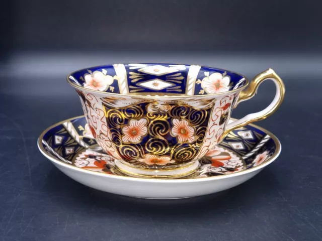 Royal Crown Derby Traditional Imari 2451 Tea Cup and Saucer-1st Quality