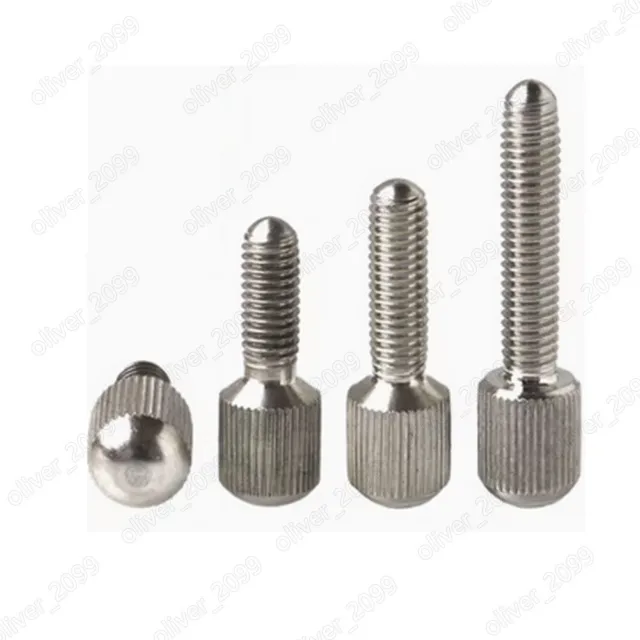 304 Stainless Steel Knurled Screws With Small Head M2 M2.5 M3 M4 M5 M6