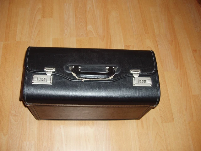 Aktenkoffer Kunstleder Vintage 46cm x 22cm x 35cm - Griff hat optische Mängel