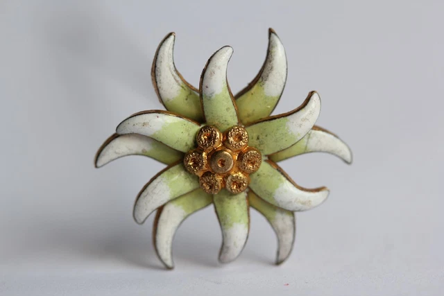 Broche étoile de l'Est vintage//étoile de l'Est vintage émaillée sur