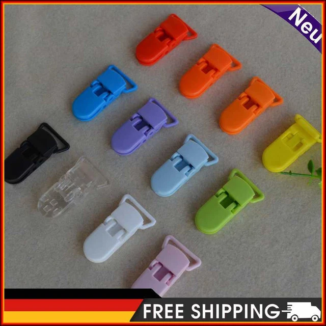 10 un. clips suspensores de plástico portátiles con soporte binky Paci para niños y niñas se ajustan