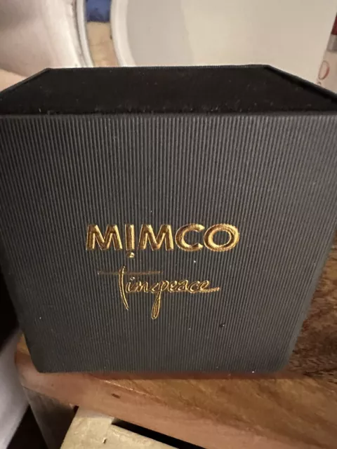 AS NEW Mimco Large Round Glimmer Watch - Rose Gold RRP 199 . As New In Box .