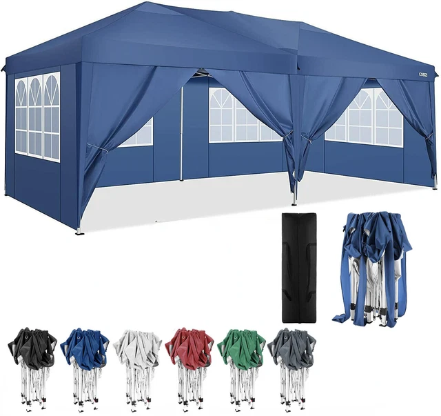 Falt Pavillon Partyzelt WASSERDICHT Pavillion Gartenzelt Dachmaß 3x3 m oder 78