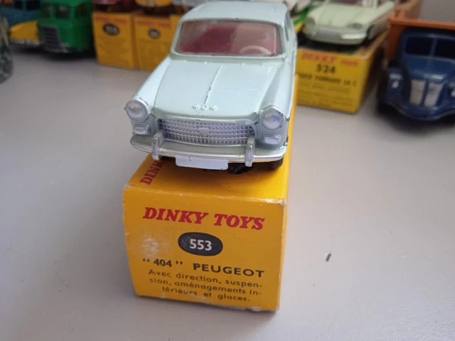 Dinky Toys France Réf 553 Peugeot 404 Jantes Concaves En Boîte 3