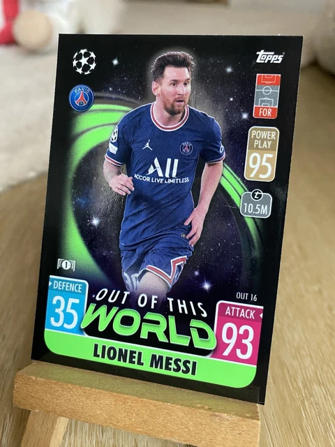 Carte Topps Match Attax 2024/25 - Lionel Messi FC Barcelone #345 - Notée MGC 10