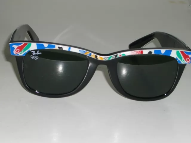 Vintage B&L Ray-Ban 1992 Barcelona G15 Multi-Clr Sport Wayfarer Sunglasses Mint 3
