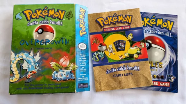 1999 Pokemon OVERGROWTH Base Set Theme Deck Box + Pamphlets (No Cards)