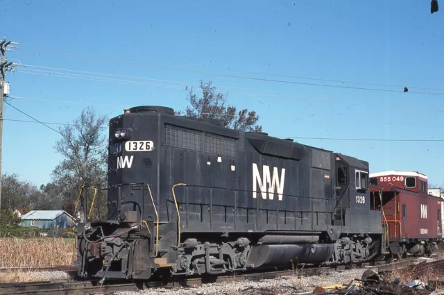 Duplicate  Train Slide Norfolk Western GP-35 #1326  11/1988 Suffolk Virginia