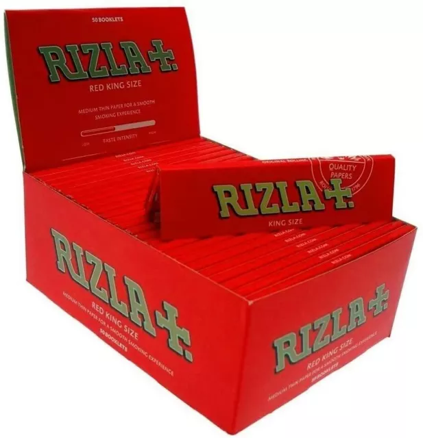 Rizla Red King Size Ks Medium Thin Genuine Cigarette Rolling Papers