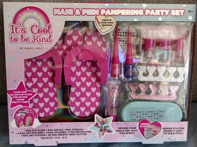 Juego de fiesta de mimos Mani & Pedi niño 8+ Es genial ser amable - Mi punto de belleza