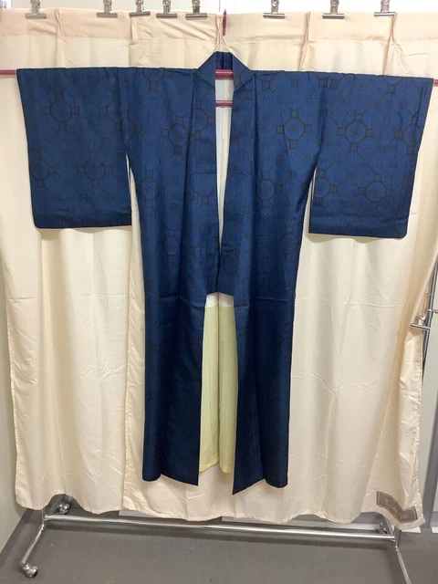 Kimono vintage giapponese Haori Set Seta Oshima Altezza 31,88 o 143 cm Usato