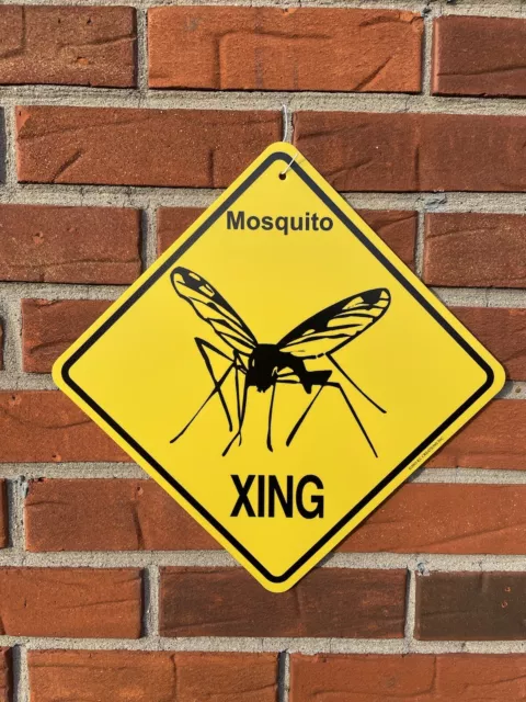 Mosquito  Crossing Sign: 'Mosquito XING'. NEW!! KC creations Flying Bugs