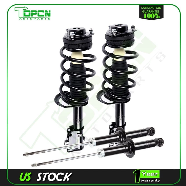For 11-14 Chrysler 200 FWD (2) Front Complete Struts + (2) Rear Shock Absorbers