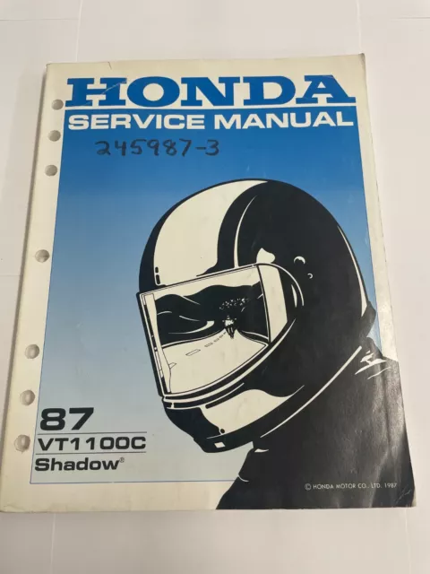 OEM 1987 Honda VT1100C SHADOW Händler Service Manuell 61MM800