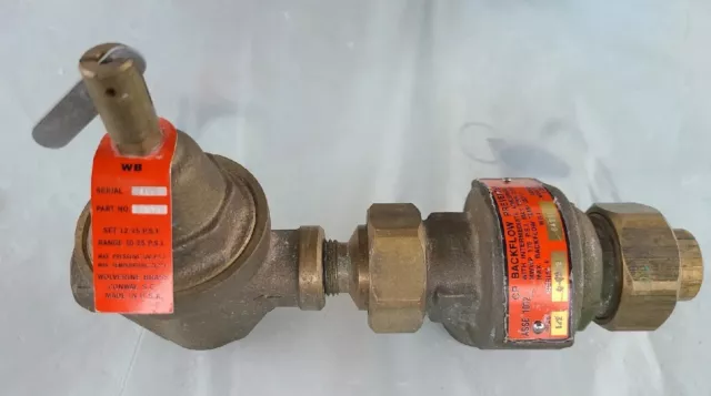 Wolverine Brass 84200 backflow preventer and Pressure Reducing Valve