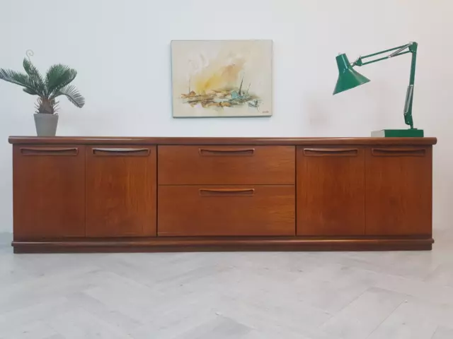 Meredew Vintage Mid Century Teak Long John Danish Design Sideboard Credenza