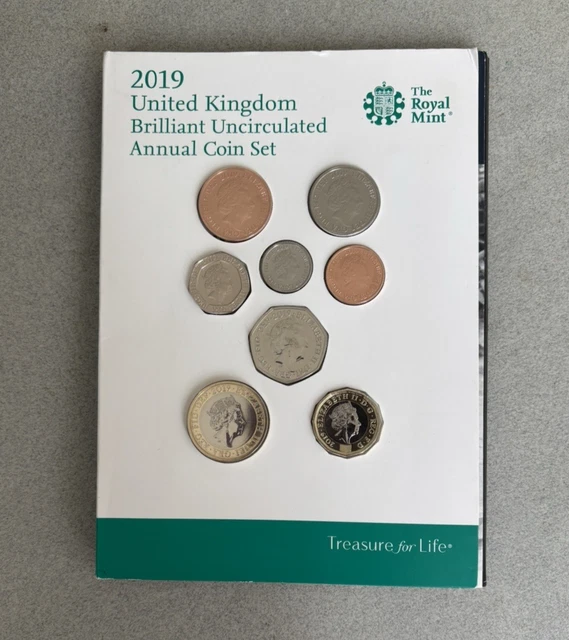 2019 UNITED KINGDOM BRILLIANT UNCIRCULATED ANNUAL COIN SET Royal