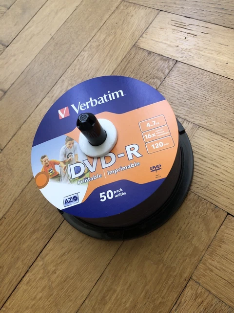 Lot 34x VERBATIM DVD-R AZO 4.7GB 16X 120min