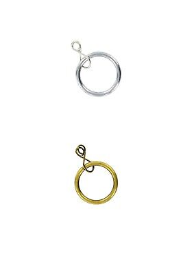 Heavy Duty Metal Curtain Rings Hanging Hooks for Curtains Rods Pole Voiles