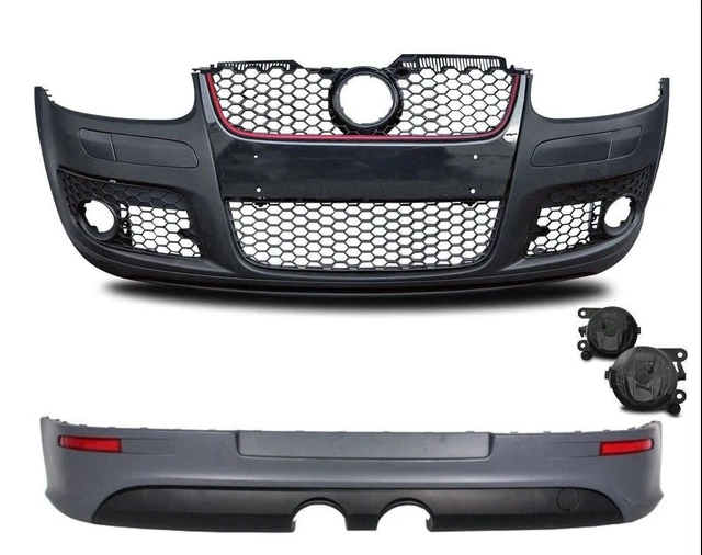 GTI R32 Front and Rear Bumper Kit with Fog Lights For VW Golf V MK5 Bodykit Set