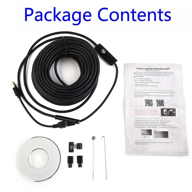 Telecamera di ispezione IP66 LED USB YPC-001-15M attrezzatura ricambio endoscopio