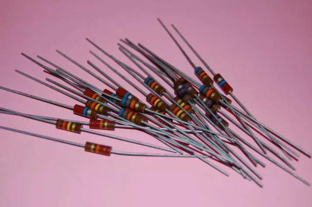 25X  VINTAGE   Allen Bradley carbon resistor  1/2W -    29 values  - Old stock