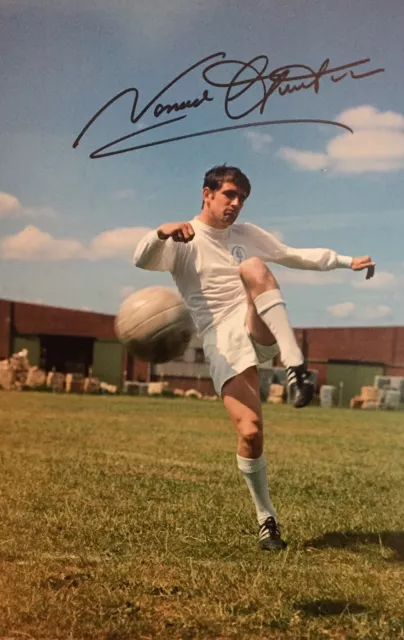 Signed Norman Hunter Leeds United Photo (1)