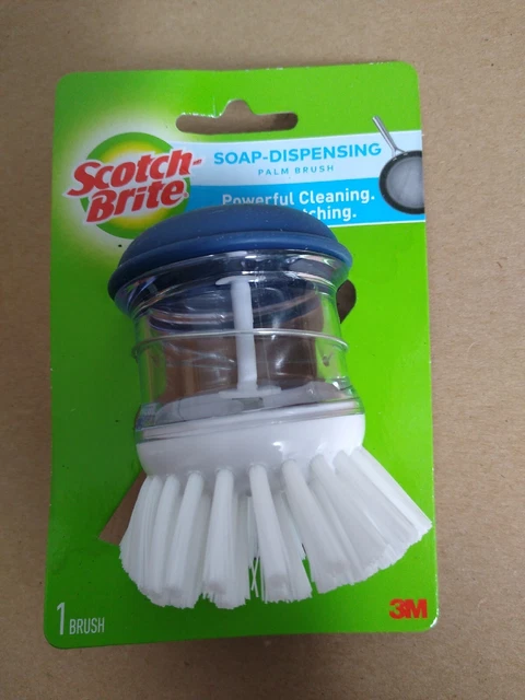 3M  Scotch-Brite  4 in. W Plastic  Dish Brush