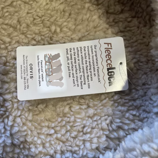 Orvis FLEECE wraparound COVER ONLY dog bed Small Khaki NEW Tags 3