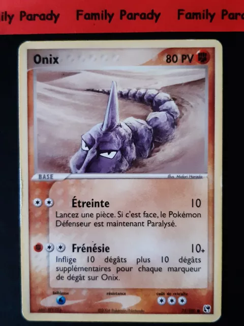Onix 71/100 Ex Tempete de Sable Carte Pokemon Français