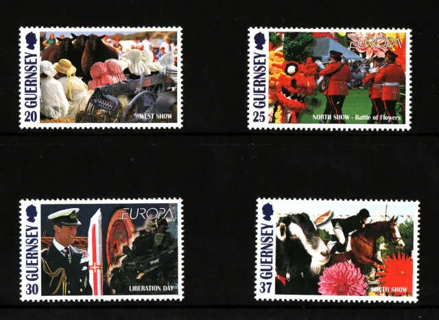 1998 Guernsey, Europa, Festivals, NH Mint Set, SG. 781-4