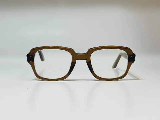 Uss Vintage Gi Issue Brown Horn Rim Eyeglass 50-22 Vietnam Era Military Uss Vintage Gi Issue Brown Horn Rim Eyeglass 50-22 Vietnam Era Military