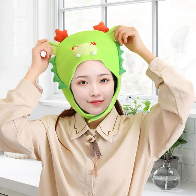 Cappello da drago in peluche, cappello da animale in costume, decorazioni per
