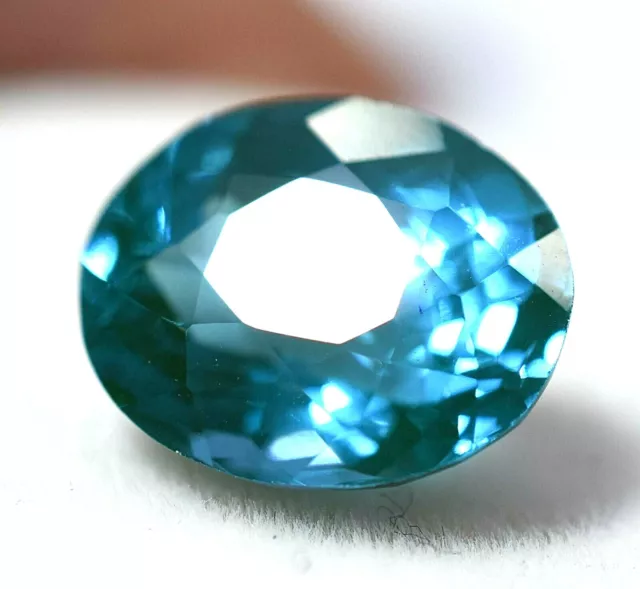 6.75 CT Natürlich Blau Indicolite Turmalin Ggl Zertifiziert Behandelt Edelstein