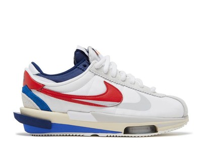 NIKE SACAI ZOOM Cortez SP White Red Blue Brand New Sz 12 DQ0581 ...