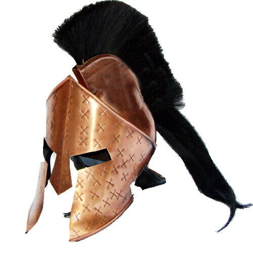 Armory Replicas King Leonidas Spartan Helmet - Solid Steel, Real Leather Liner, Inspired By Movie '300'