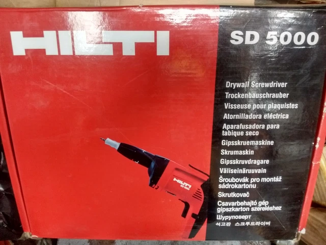 HILTI INDUSTRIAL SD5000 HIGH SPEED DRYWALL SCREWDRIVER SCREWGUN 110v