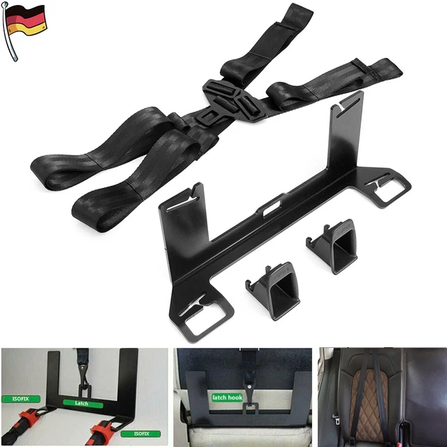 Soporte de fijación universal para asiento infantil ISOFIX + cinturón de seguridad