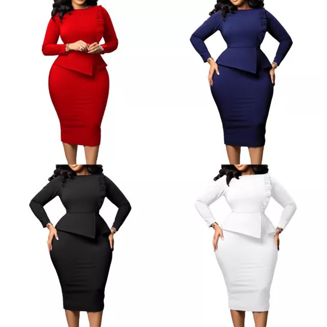 Womens Party Office Dresses Church Cocktail Plus Size Mother Of The Bride Prom