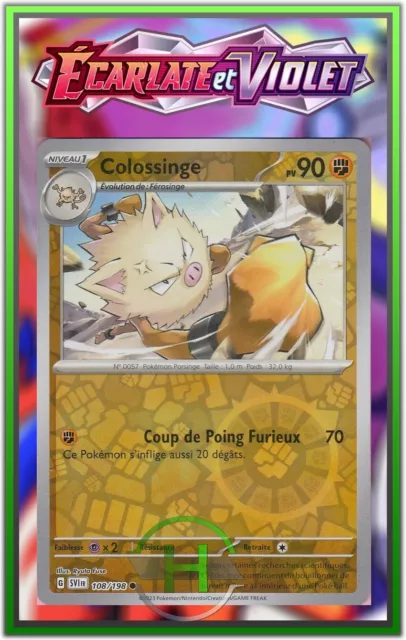 Reverse Colossian - EV1: Scarlet and Purple - 108/198 - Pokemon Card FR New