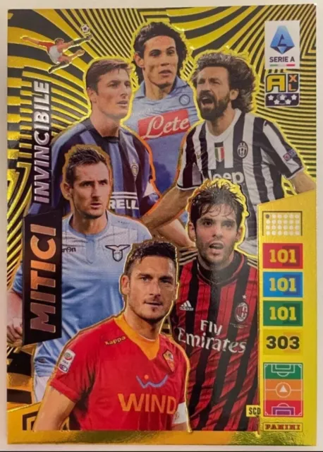 MITICI INVINCIBILI Panini Calciatori Adrenalyn XL 2023/2024