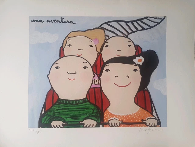 Obra gráfica en perfecto estado de Eva Armisén - Una aventura 